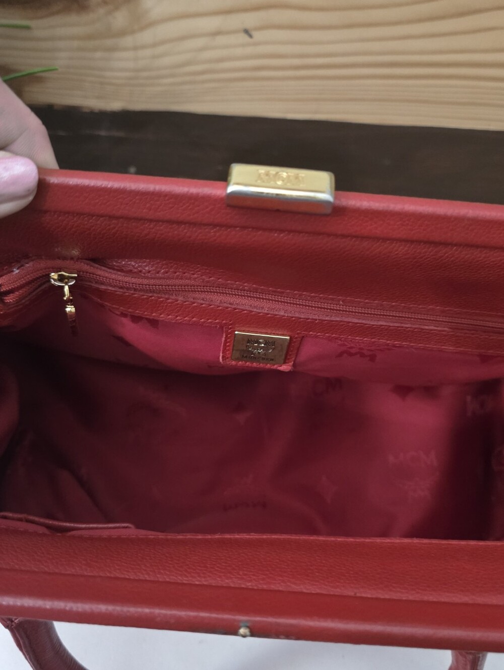 MCM Top Handle Vintage Satchel CONGRATS @SHELIEMOM - Picture 12 of 14